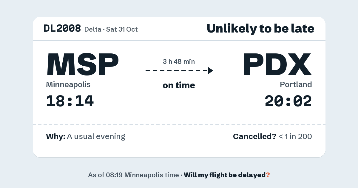 Link preview: DL2008 lands about 20:00