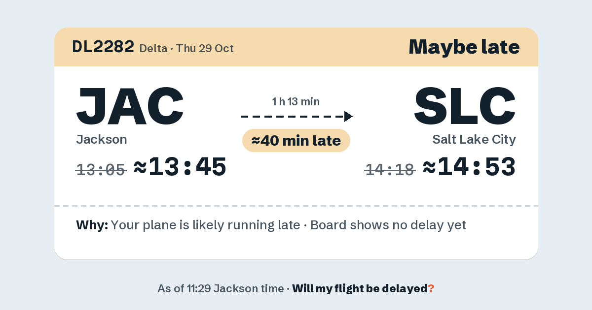 Link preview: DL2282 lands about 14:54
