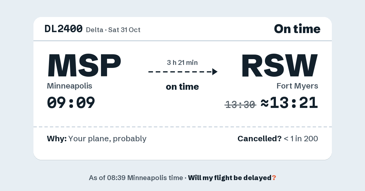 Link preview: DL2400 lands about 13:21