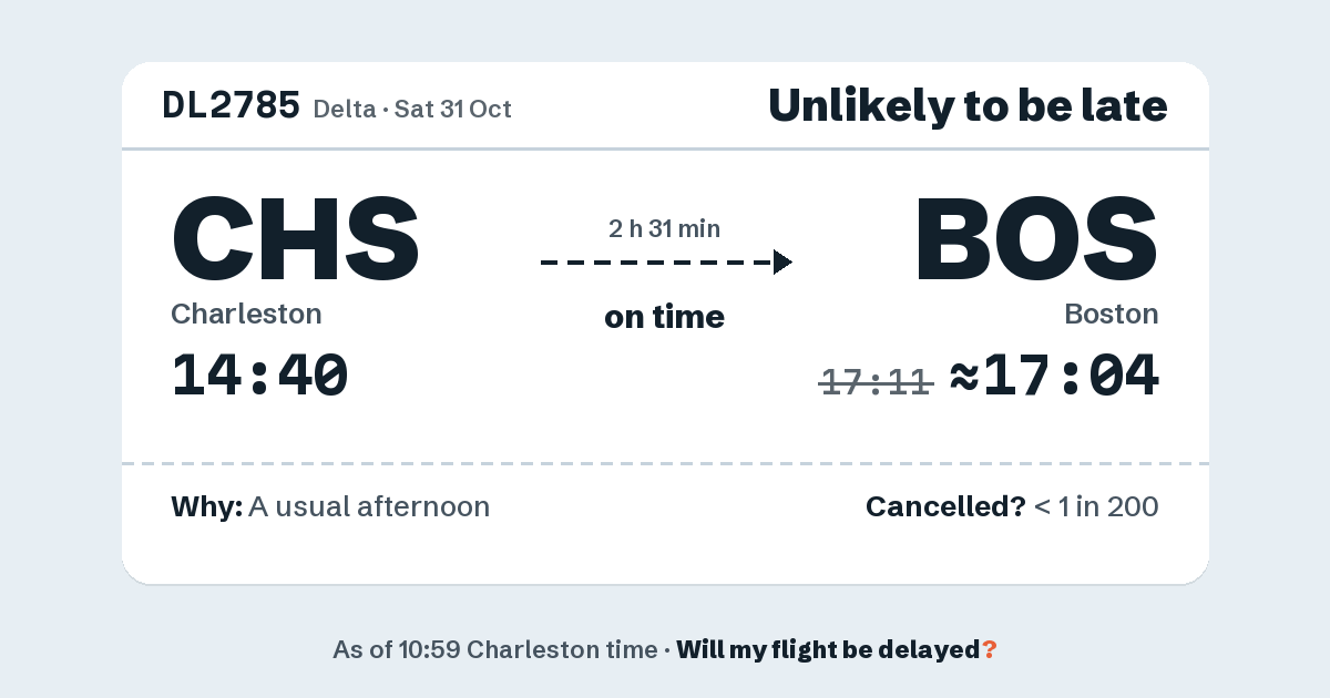 Link preview: DL2785 lands about 17:04