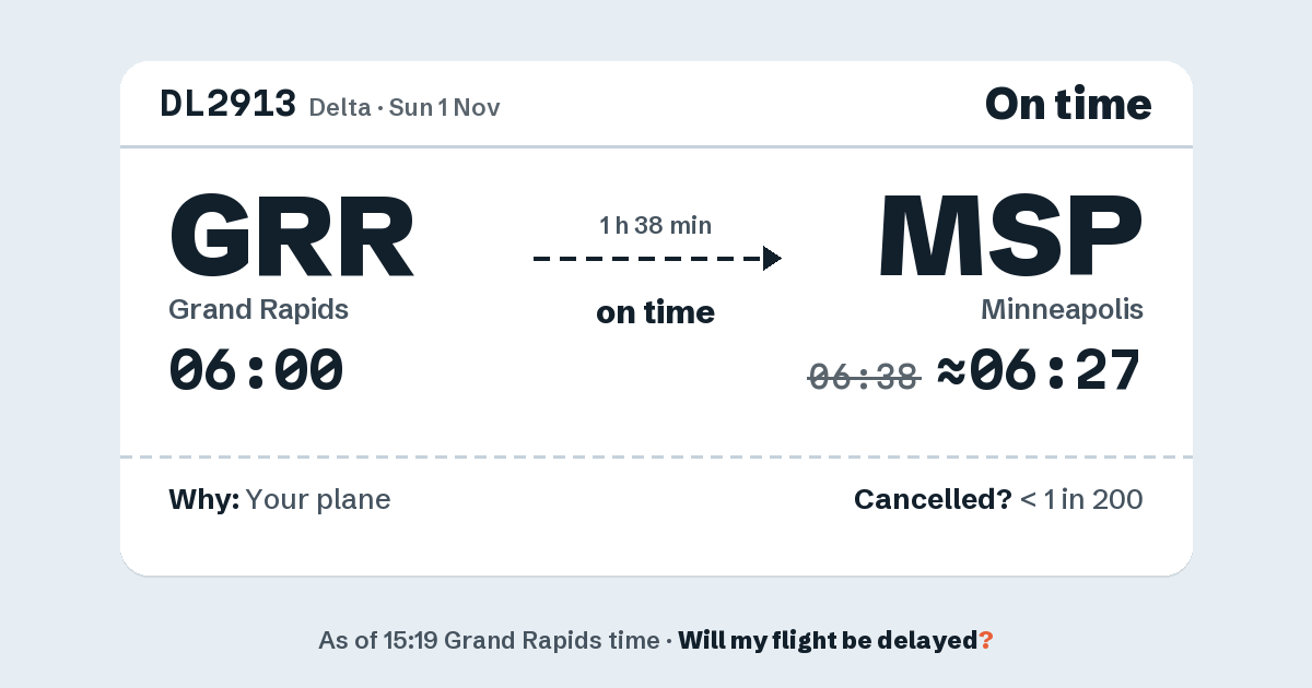 Link preview: DL2913 lands about 06:27