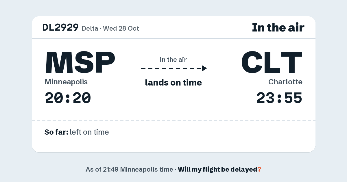 Link preview: DL2929 lands about 23:55