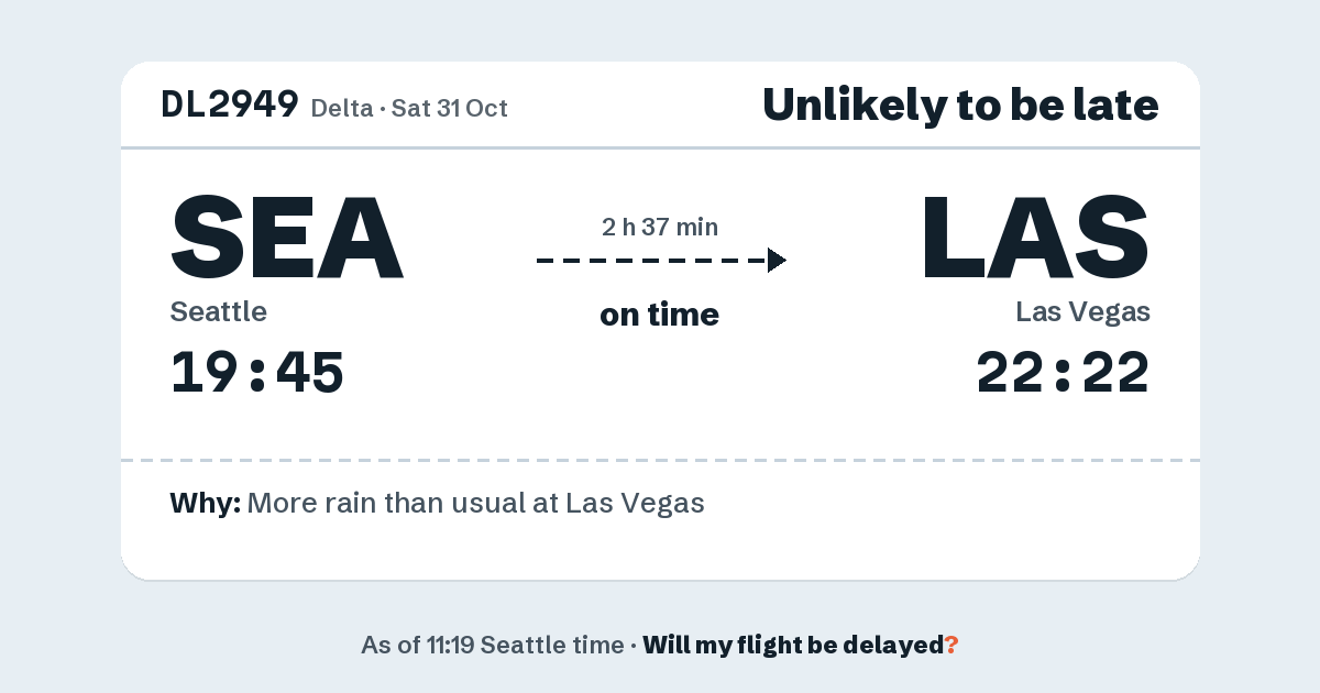 Link preview: DL2949 lands about 22:21