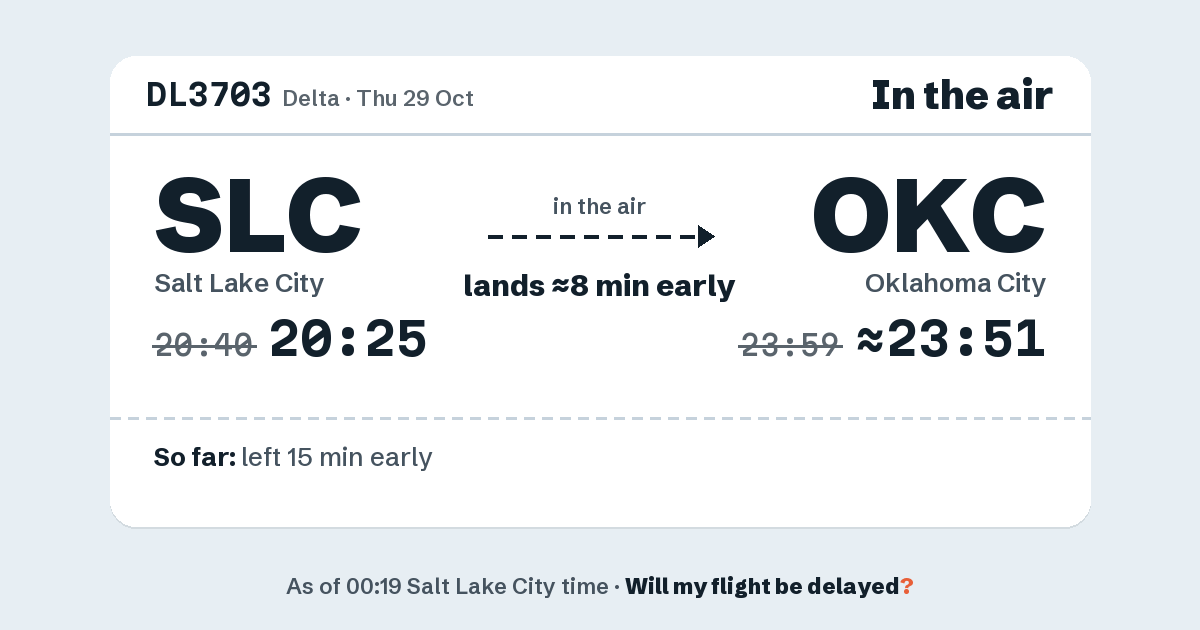 Link preview: DL3703 lands about 23:51