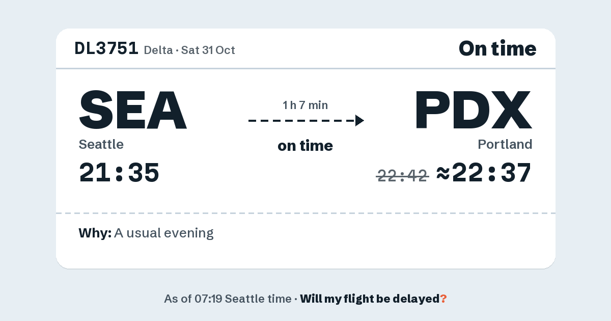 Link preview: DL3751 lands about 22:37