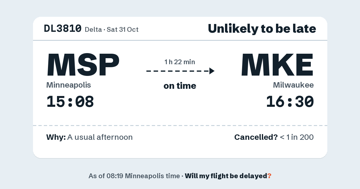Link preview: DL3810 lands about 16:28