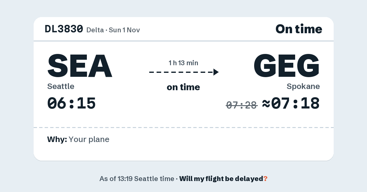 Link preview: DL3830 lands about 07:18