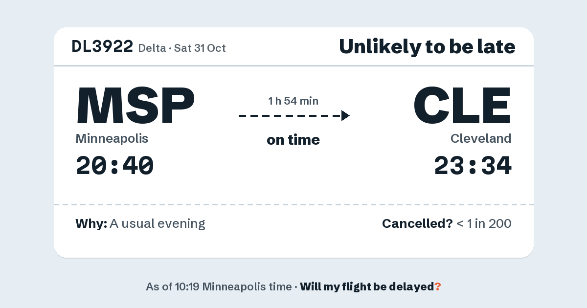 Link preview: DL3922 lands about 23:30