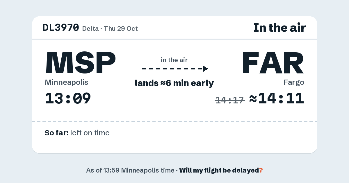 Link preview: DL3970 lands about 14:11