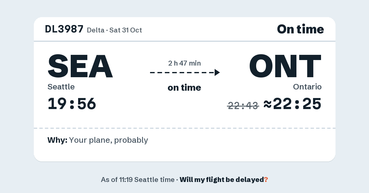 Link preview: DL3987 lands about 22:25