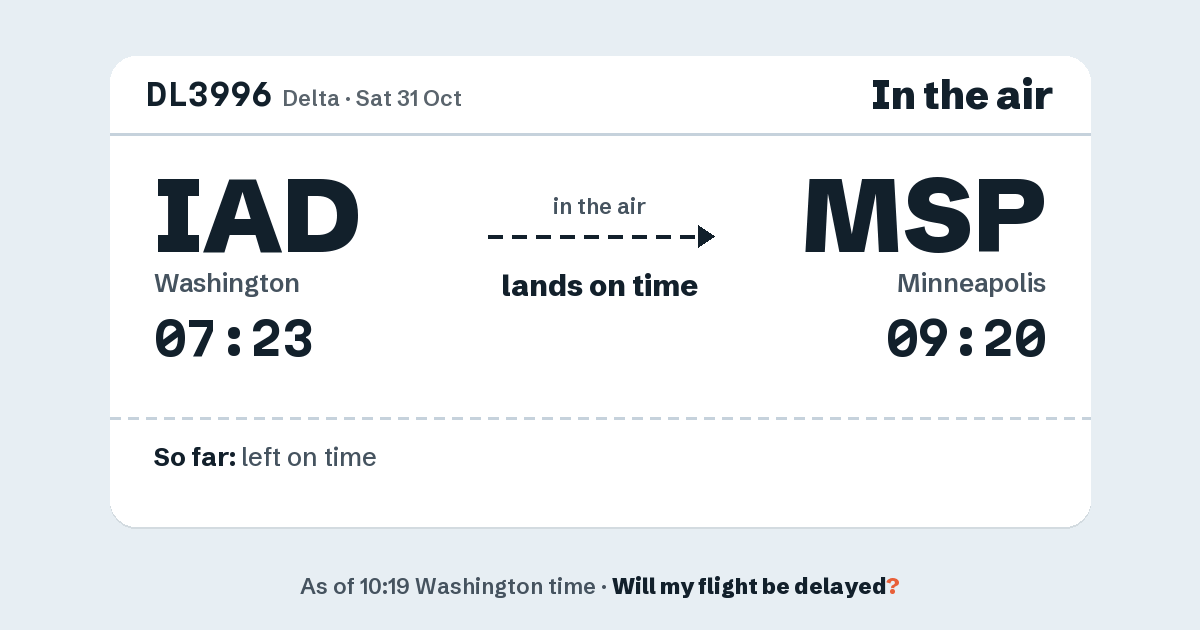Link preview: DL3996 lands about 09:19