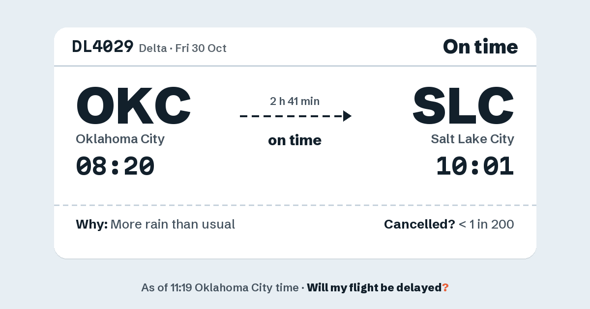Link preview: DL4029 lands about 09:57