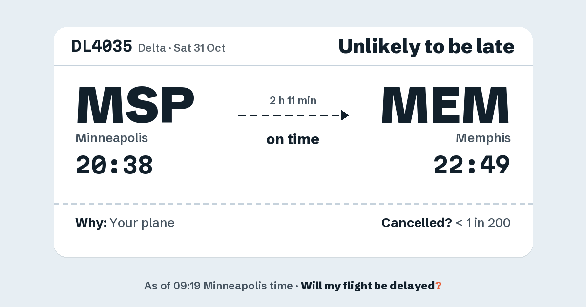 Link preview: DL4035 lands about 22:46