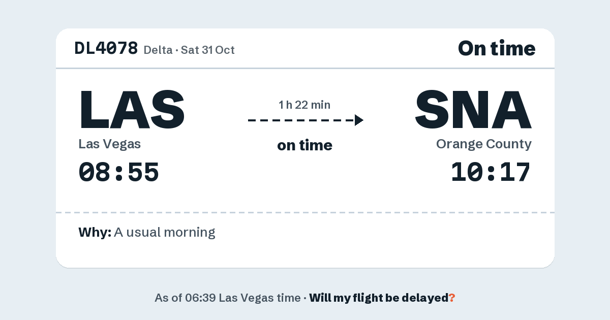 Link preview: DL4078 lands about 10:14