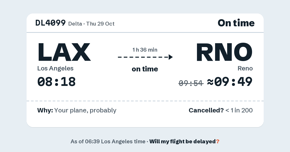 Link preview: DL4099 lands about 09:49