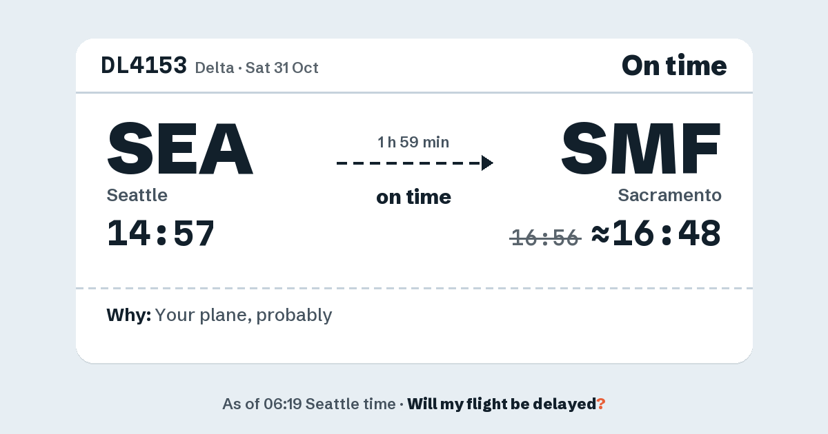Link preview: DL4153 lands about 16:48