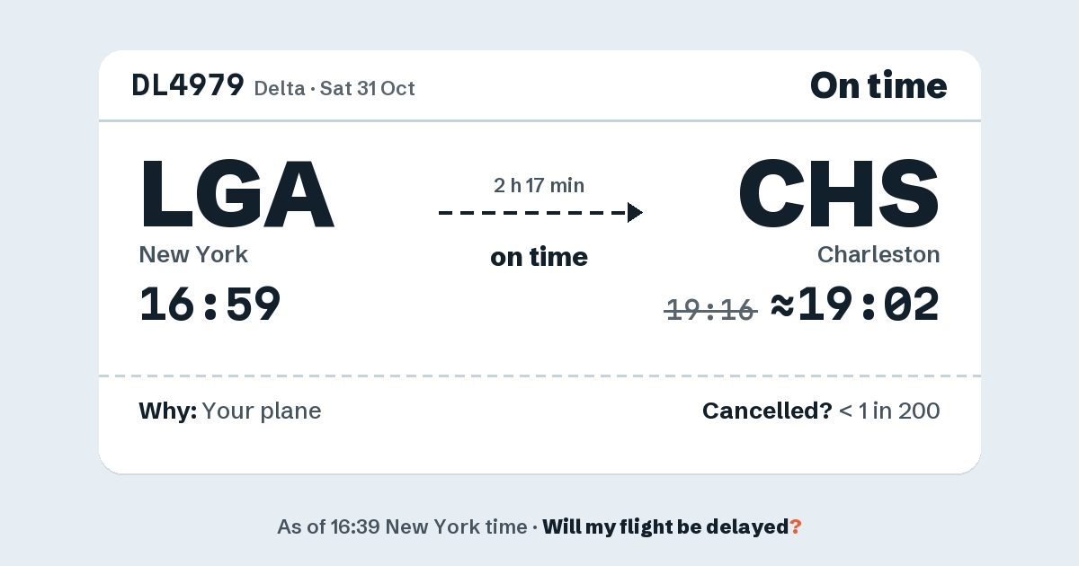 Link preview: DL4979 lands about 19:02