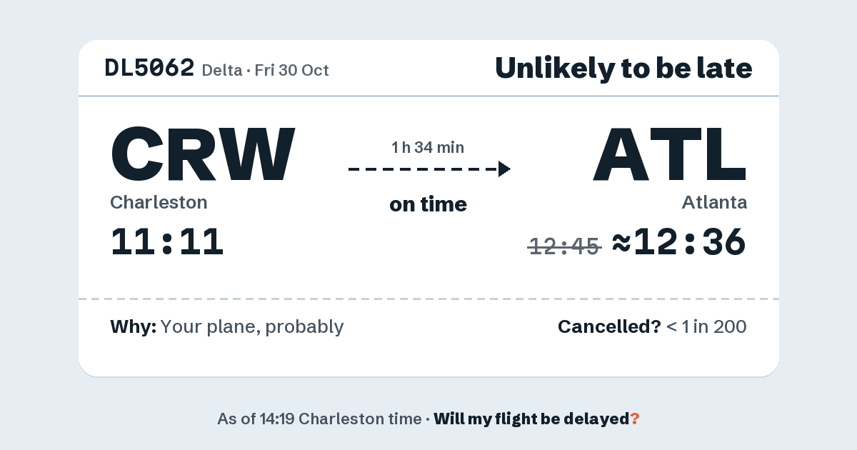 Link preview: DL5062 lands about 12:36