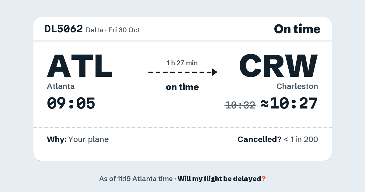 Link preview: DL5062 lands about 10:27