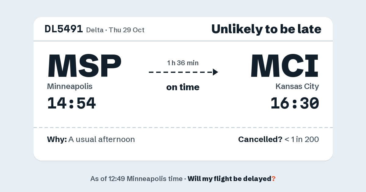 Link preview: DL5491 lands about 16:31