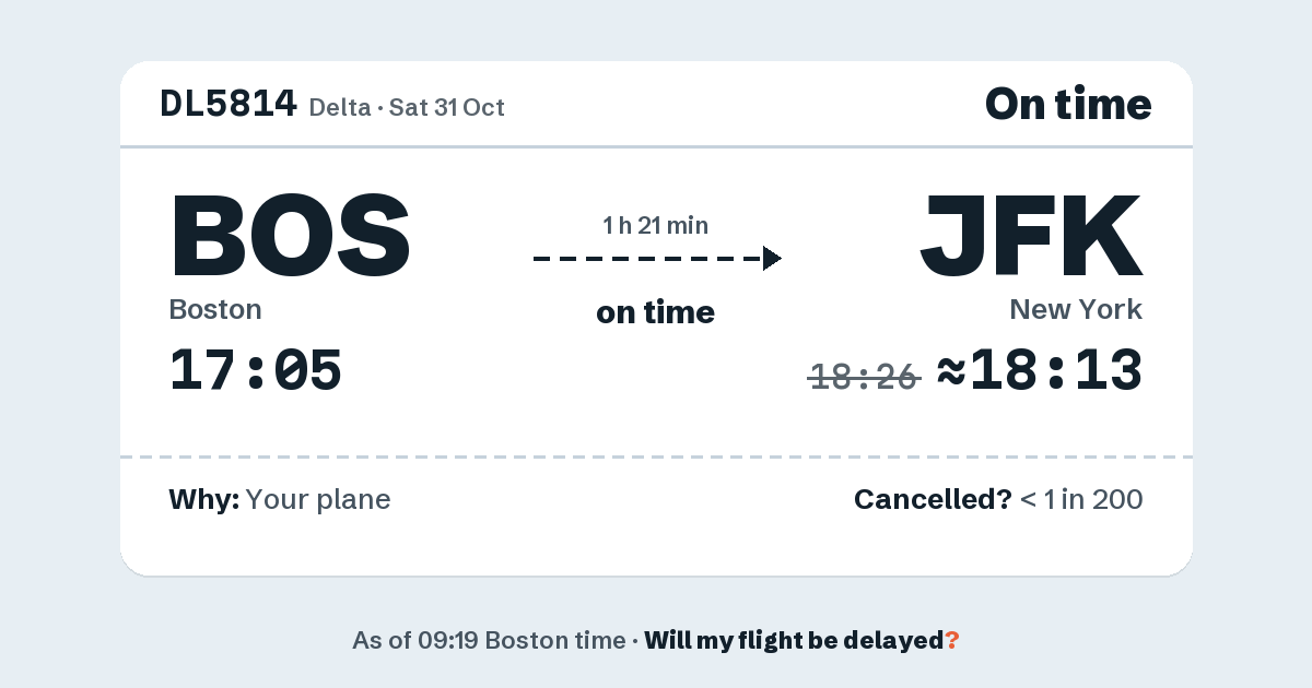 Link preview: DL5814 lands about 18:13