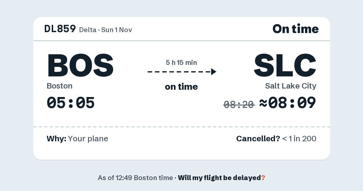Link preview: DL859 lands about 08:09