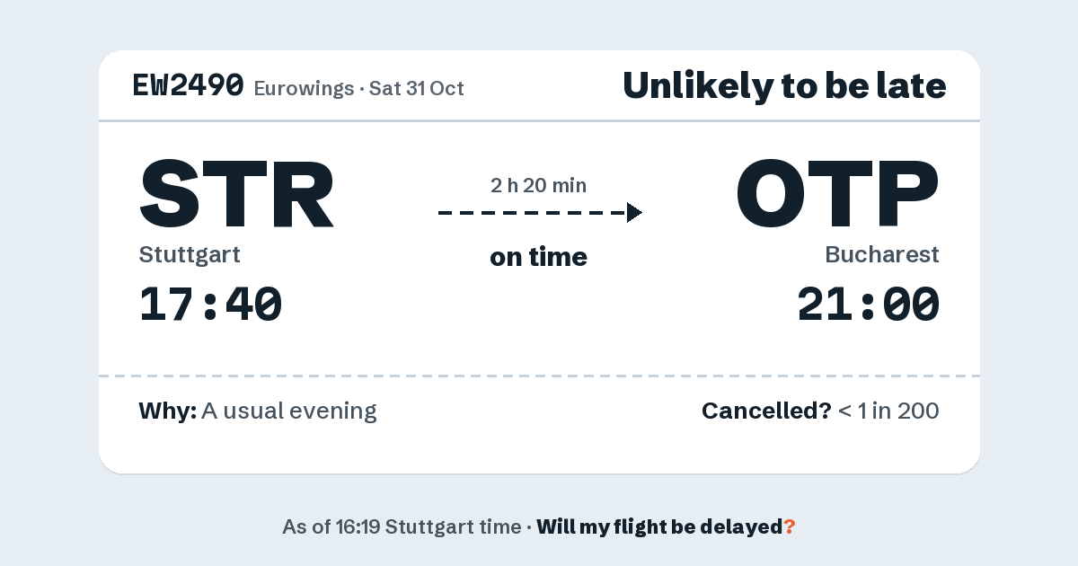 Link preview: EW2490 lands about 20:57