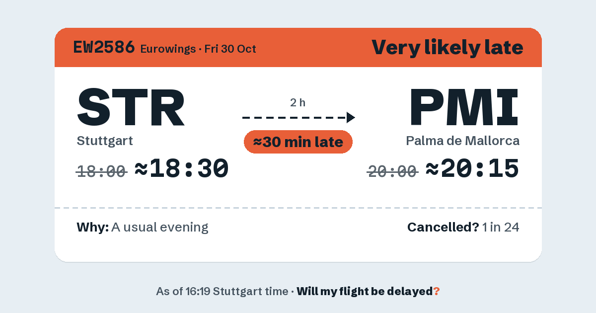 Link preview: EW2586 lands about 20:17