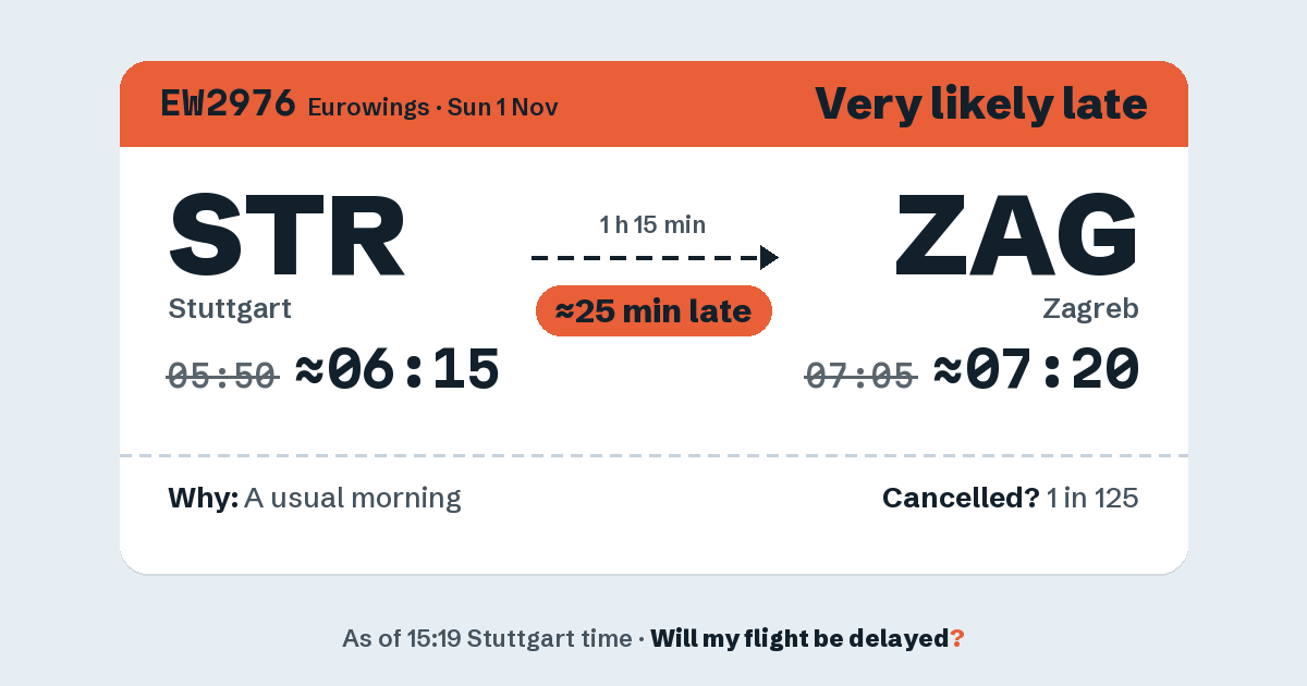 Link preview: EW2976 lands about 07:22