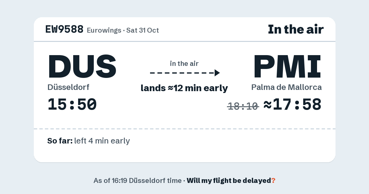 Link preview: EW9588 lands about 17:58