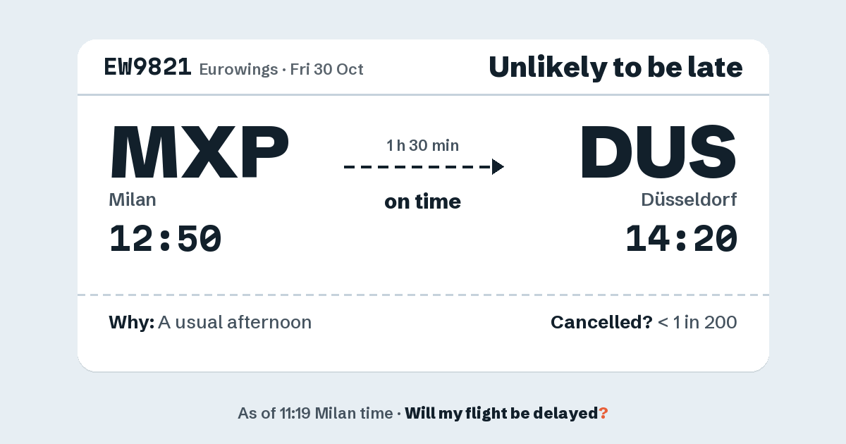 Link preview: EW9821 lands about 14:20