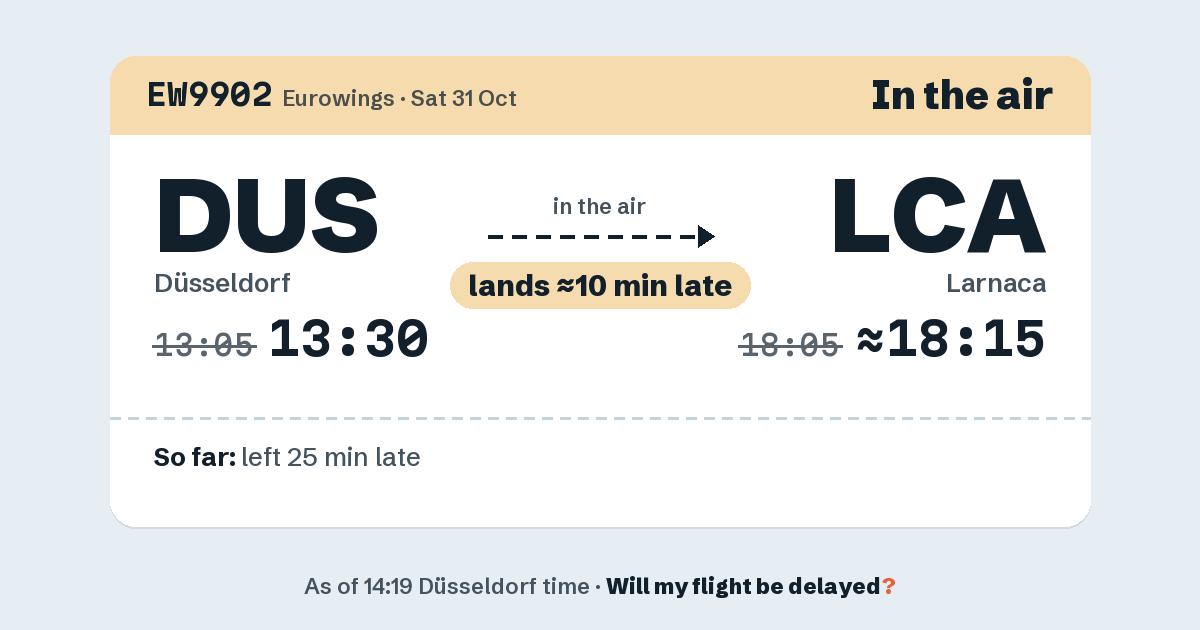 Link preview: EW9902 lands about 18:16