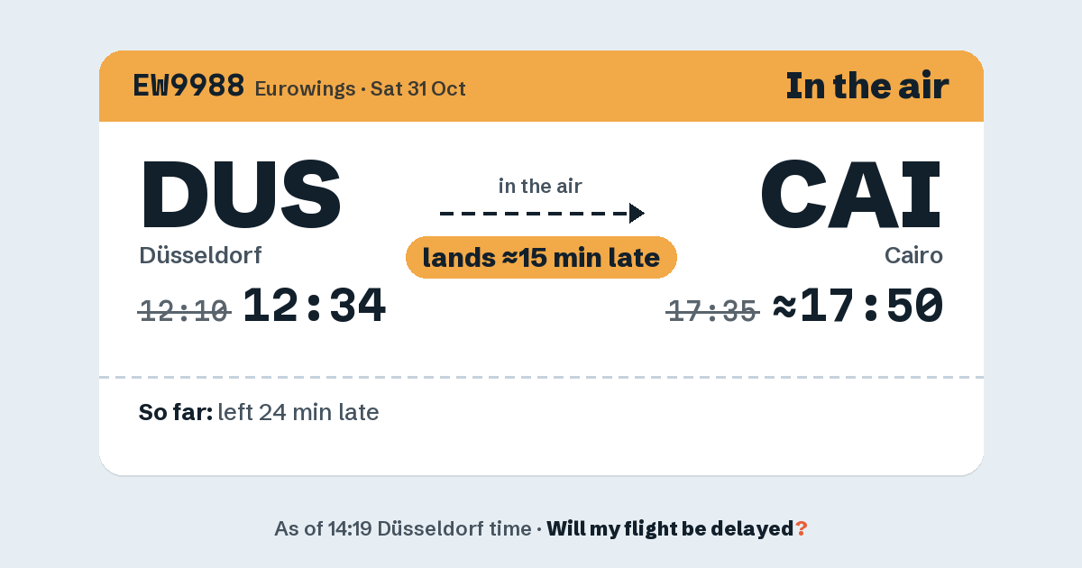 Link preview: EW9988 lands about 17:49