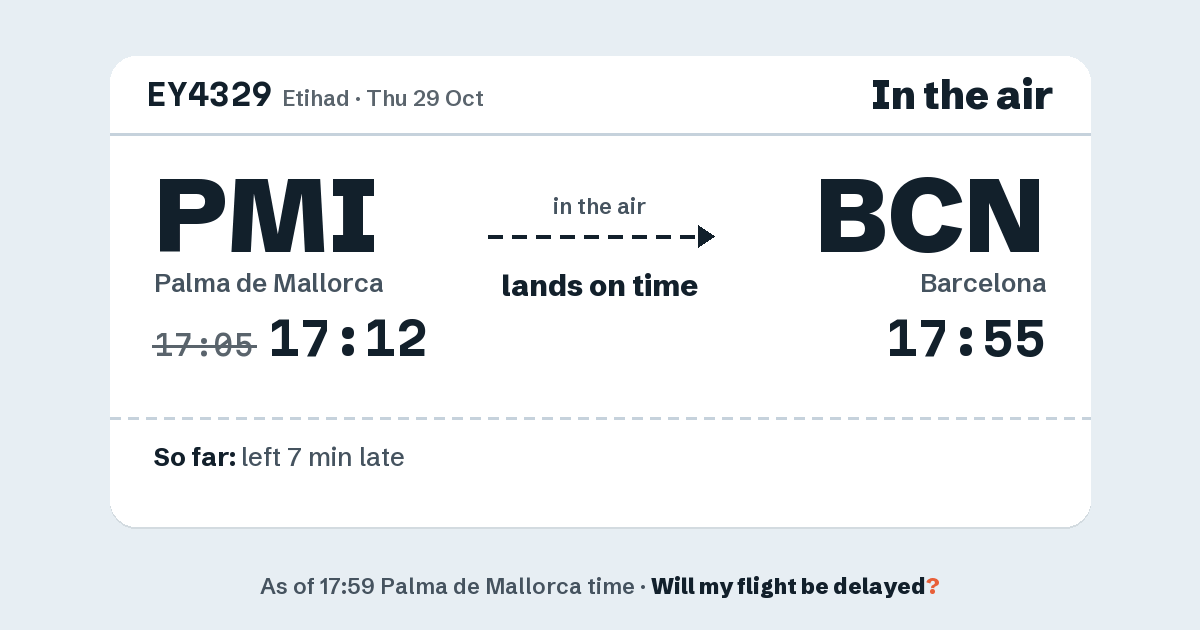 Link preview: EY4329 lands about 17:57