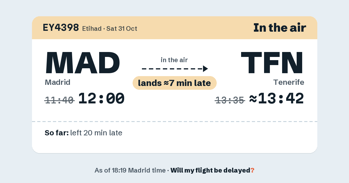 Link preview: EY4398 lands about 13:42