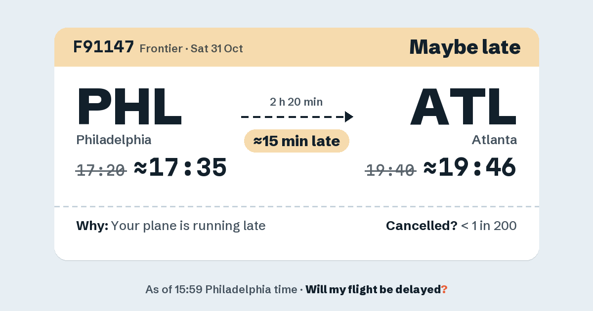 Link preview: F91147 lands about 19:46