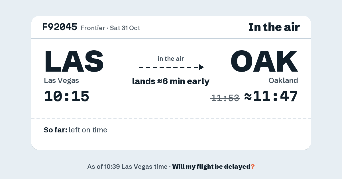 Link preview: F92045 lands about 11:47