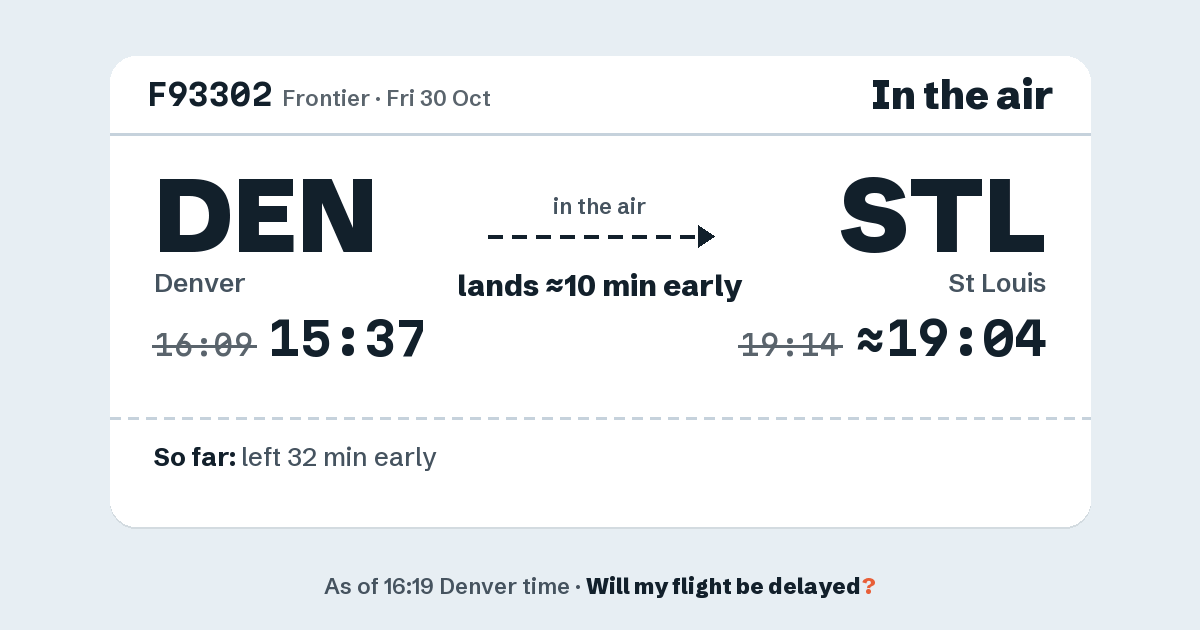 Link preview: F93302 lands about 19:04