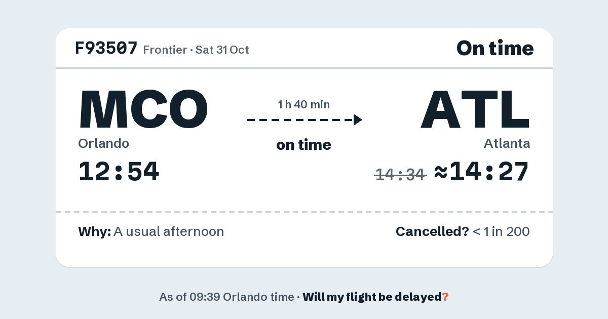 Link preview: F93507 lands about 14:27
