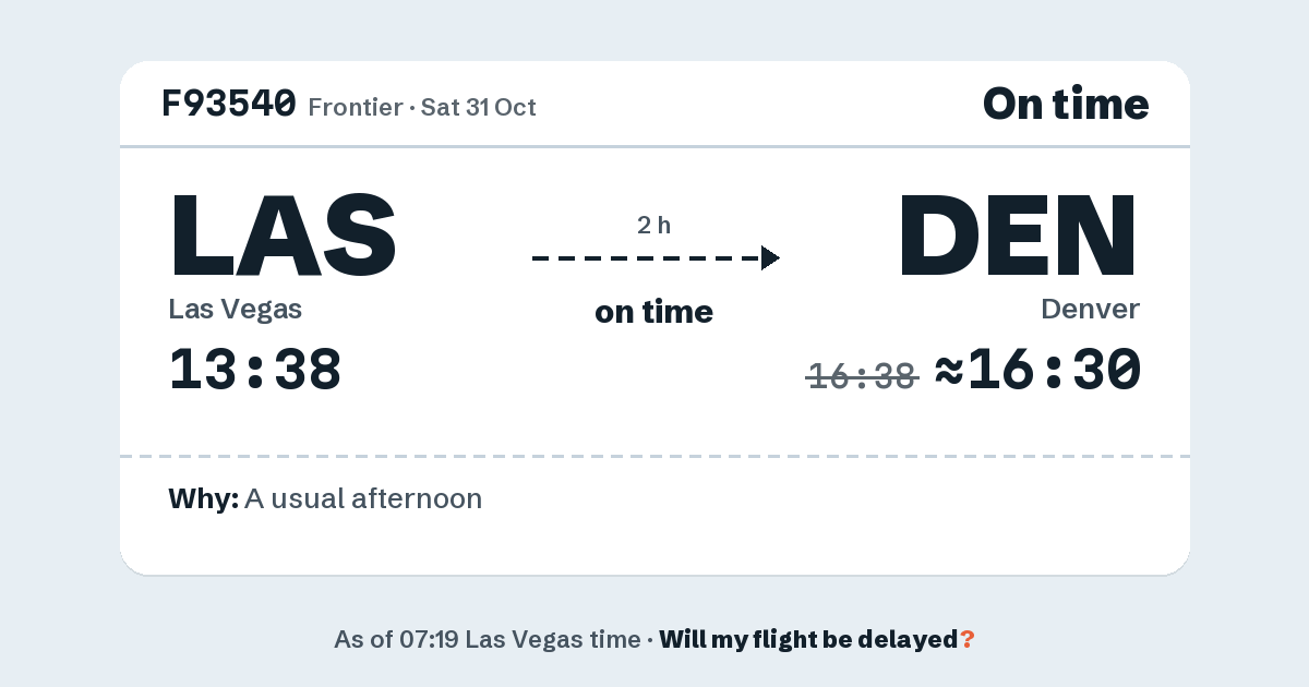 Link preview: F93540 lands about 16:30