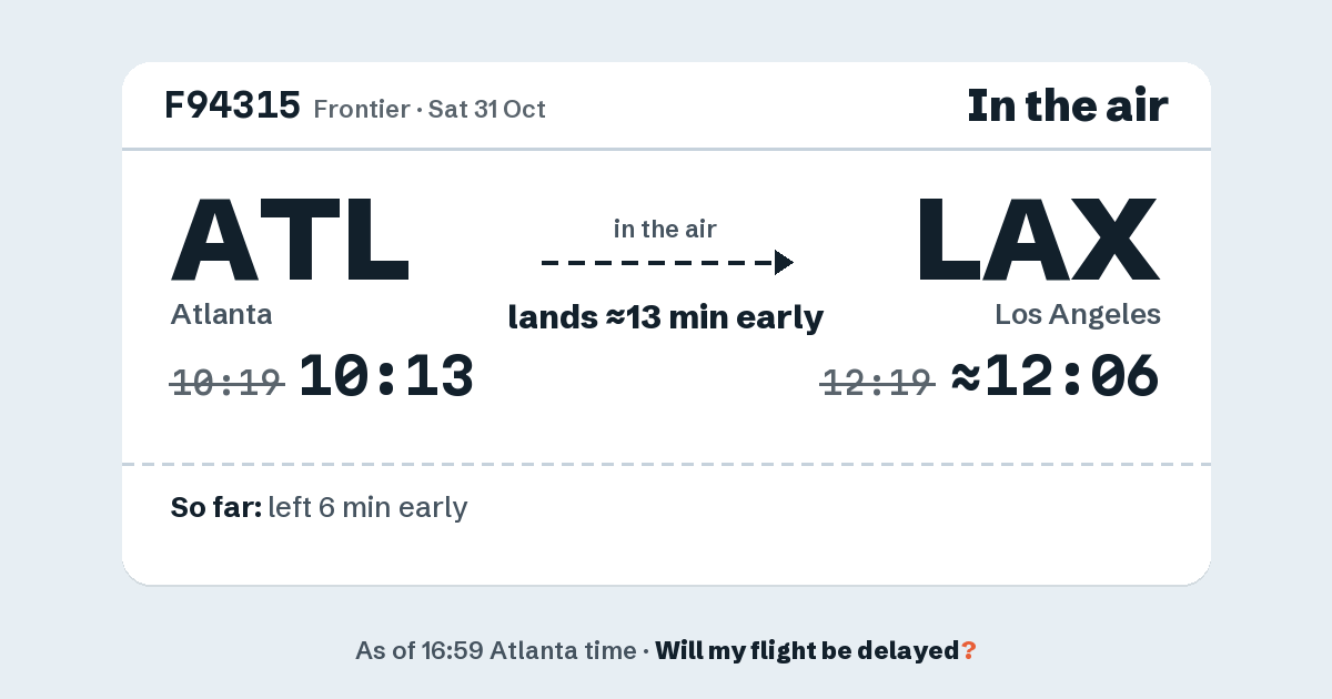 Link preview: F94315 lands about 12:06