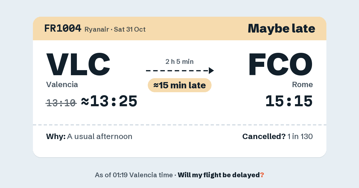 Link preview: FR1004 lands about 15:18