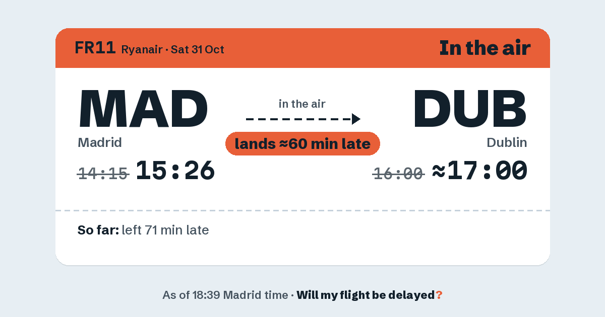 Link preview: FR11 lands about 16:59