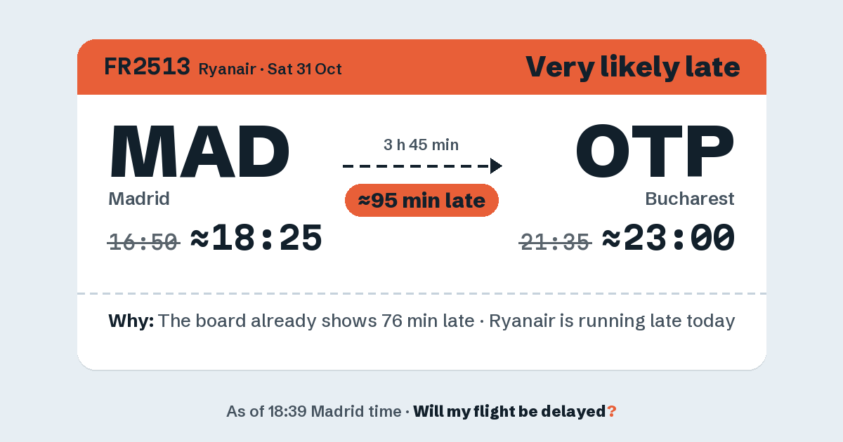 Link preview: FR2513 lands about 22:59