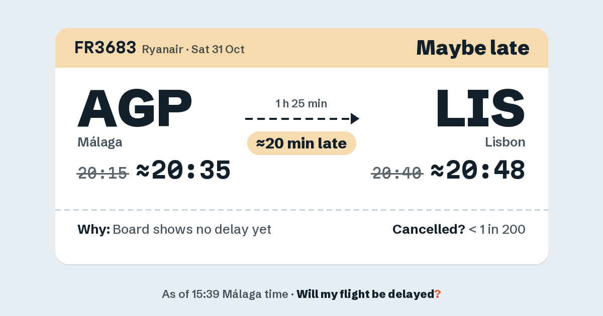 Link preview: FR3683 lands about 20:48