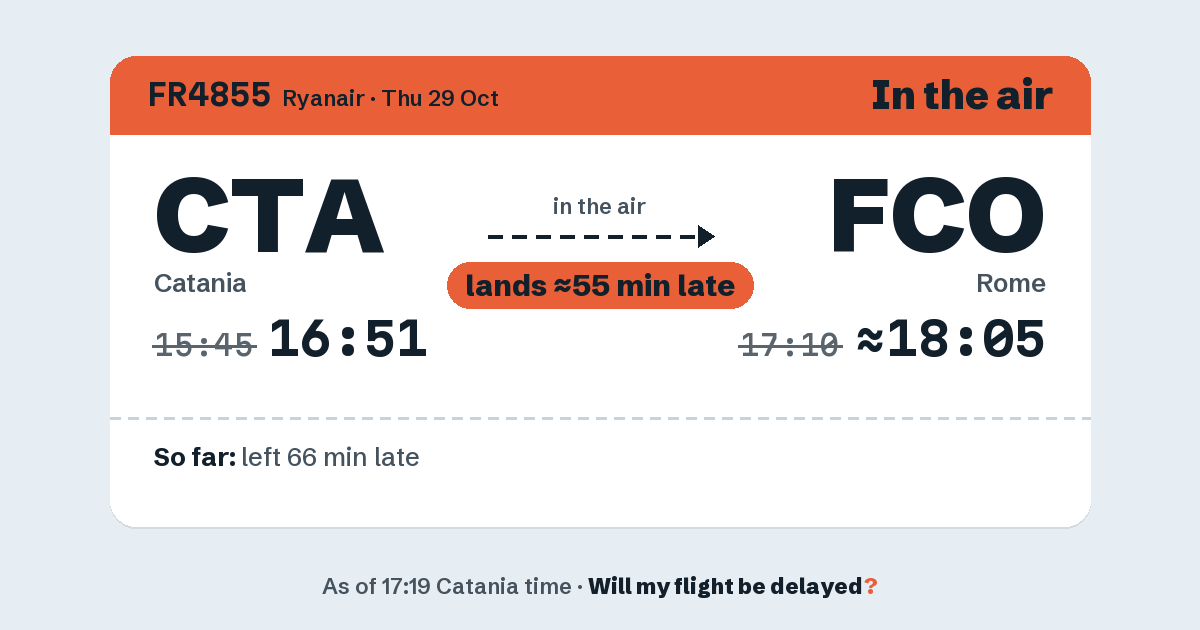Link preview: FR4855 lands about 18:03