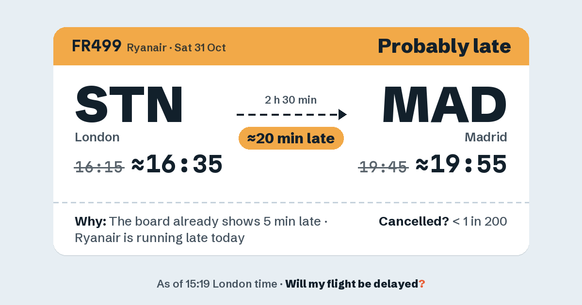 Link preview: FR499 lands about 19:55
