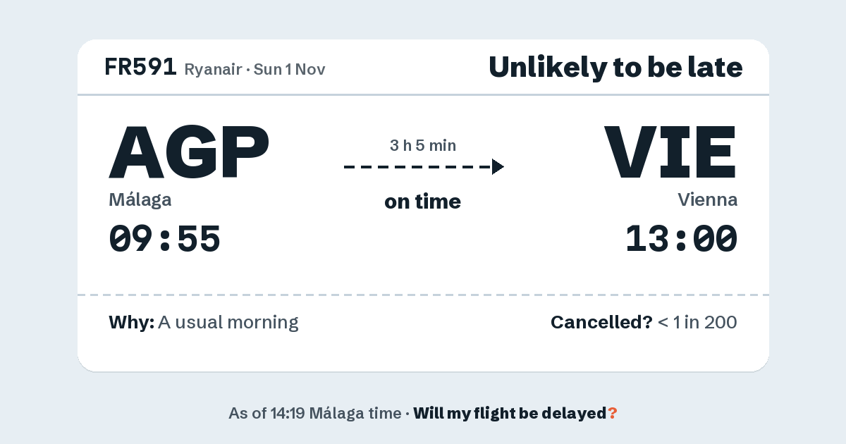 Link preview: FR591 lands about 12:56
