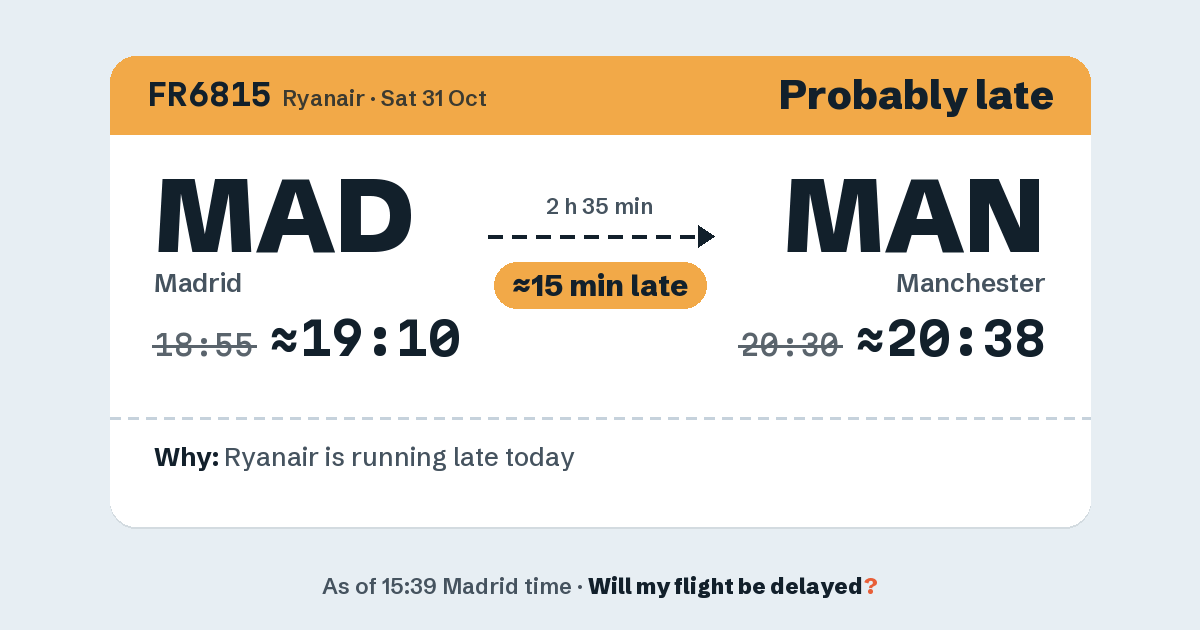 Link preview: FR6815 lands about 20:38