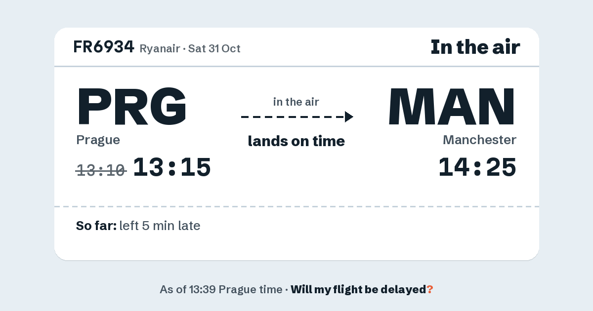 Link preview: FR6934 lands about 14:23